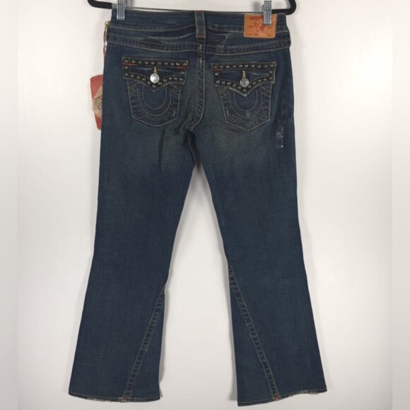 NWT‎ TRUE RELIGION USA Made 🇺🇸 DRFTR N/ JOEY WMM W/ STUDS Jeans 10503YF Sz 28 - Picture 3 of 15
